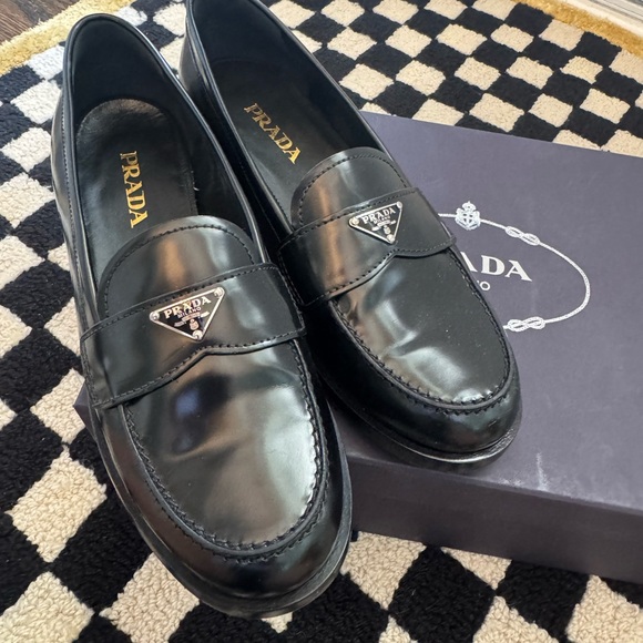 Prada Black Leather Soles 36 - Picture 1 of 8